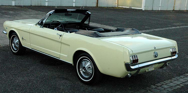 Ford Mustang Convertible 1965, springtime yellow