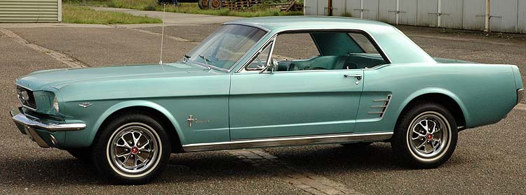 Ford Mustang 1966 Tahoe Turqouise - den er vildt flot
