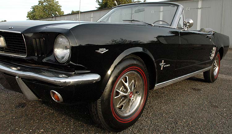 Ford Mustang convertible 1966, rare black car, nice driver